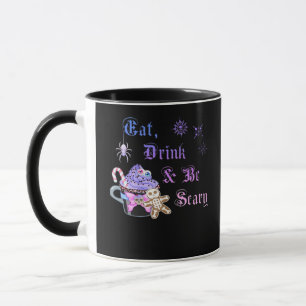 Ät, drick och var läskig Hexmas cool unik stil Mugg