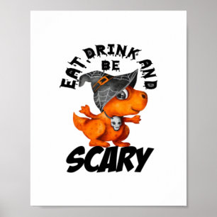 Ät Drick Och Var Rädd Roligt Citat Poster