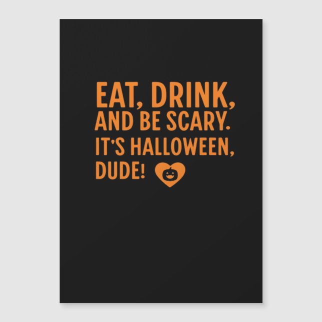 Ät Drick Och Var Rädder Det Är Halloween Höst Autu (Framsida)