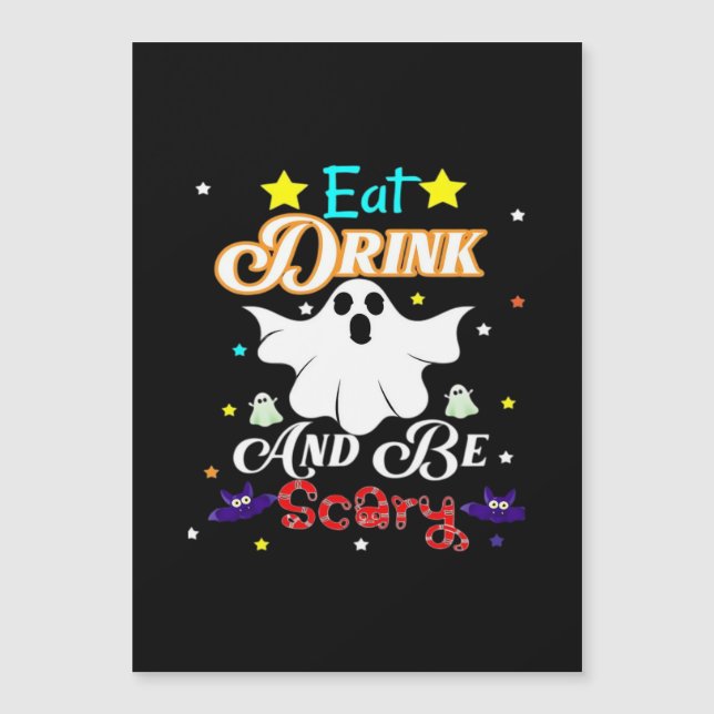 Ät Drick Och Var Rädder Glad Halloween Dag (Framsida)