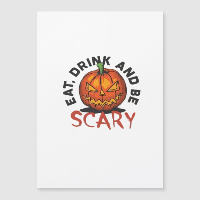 Ät Drick Och Var Rädder Halloween-design (Framsida)