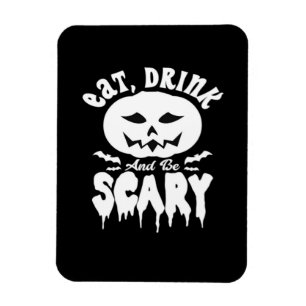 Ät Drick Och Var Rädder Halloween Retro Klassiker Magnet