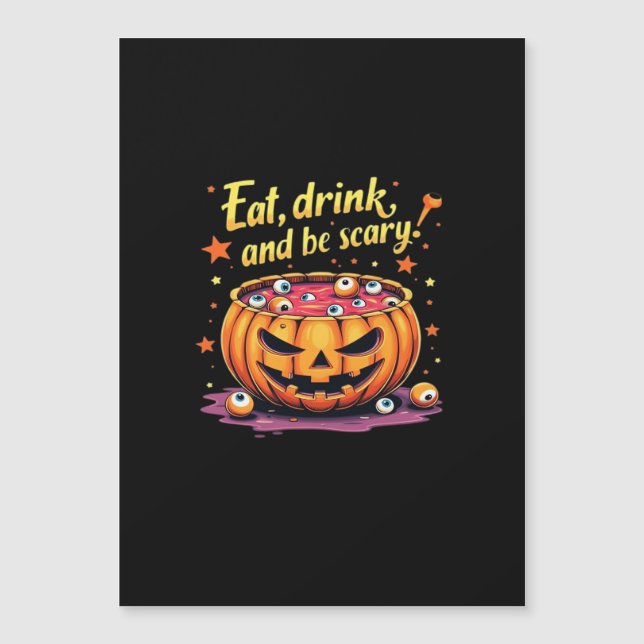 Ät Drick Och Var Rädder Skräckfilmsnatt Halloween (Framsida)