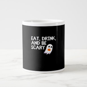 Ät Drick Och Var Rädslestörande Halloween-anda Mod Jumbo Mugg