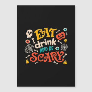 Ät Drick Och Var Rädslig Halloween-design Essentia