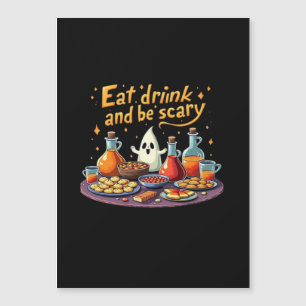 Ät Drick Och Var Rädslig Halloween Kuslig Rolighet