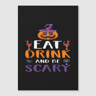 Ät Drick Och Var Rädslig Halloweenfest Häxa Dryck
