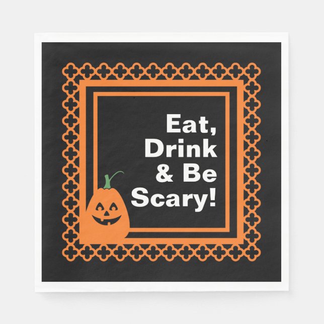 Ät, drick och var scary, Halloween Pappersservett (Framsidan)