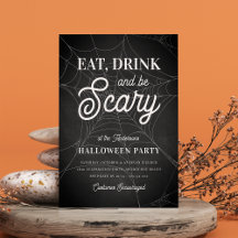 Ät, drick och var scen Halloween fest