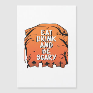 Ät Drick Och Var Skräckinjagande Halloween-design