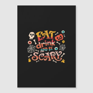 Ät Drick Och Var Skräckinjagande Halloween Roligt