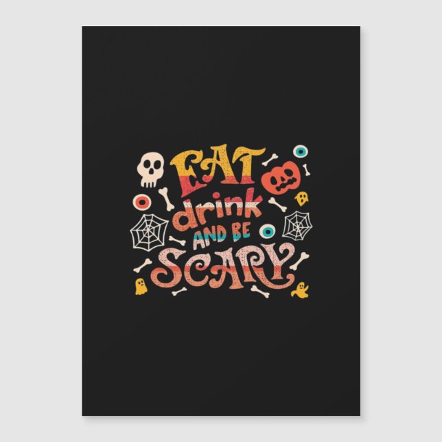 Ät Drick Och Var Skräckinjagande Halloween Roligt  (Framsida)