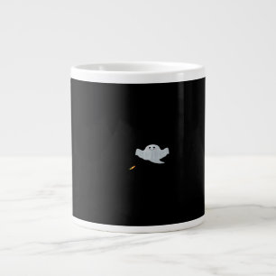 Ät Drick Och Var Skräckinjagande Halloween Trendig Jumbo Mugg