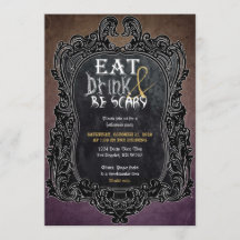 Ät Drick Och Var Skräckinjagande Halloweenfest Vin