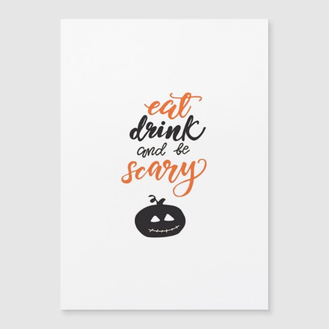 Ät Drick Och Var Skrämmande Rolig Halloween (Framsida)