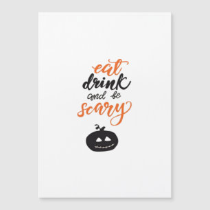 Ät Drick Och Var Skrämmande Rolig Halloween