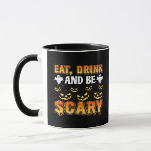 Ät Drick Och Var Skrämmande Rolig Halloween-essens Mugg