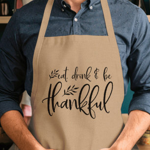 Ät, drick och var tacksam Thanksgiving Förkläde