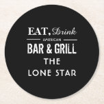 Ät, drick Pub & grill, pub/Brewery Underlägg Papper Rund<br><div class="desc">Ät,  drick Pub & grill,  Pubb/Brewery Papper Underlägg i Affärskortet Store.</div>