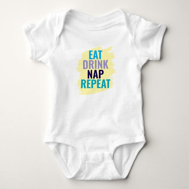 Ät Drick Sov och Upprepa T Shirt (Framsida)