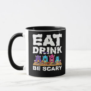 Ät Drick Var Rädslig Monster Halloween Kreativ Mugg