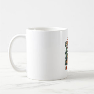 Ät Drick Var Rädslig Skelett Halloween Pumpa_1 Kaffemugg