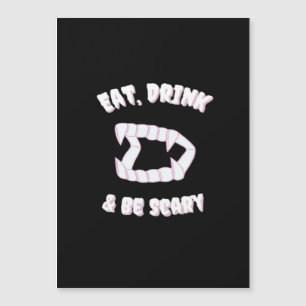 Ät Drick Var Rädslig Vampyr Minimalistisk Stil