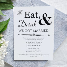 Ät Drick Vi Gift Oss Bröllop Fest