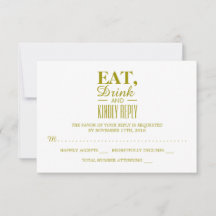 Ät, dricka och svara vänligt på Bröllop OSA i Guld