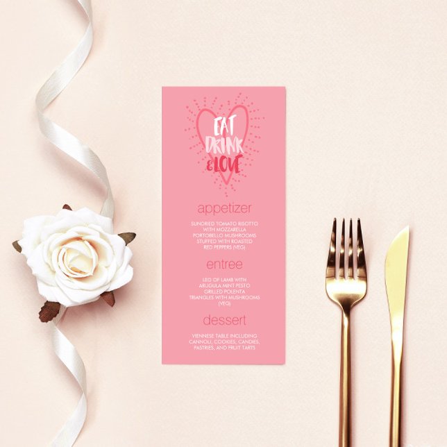 Ät Drink Kärlek | Alla hjärtans dag Middag Party M Meny (Skapare uppladdad)