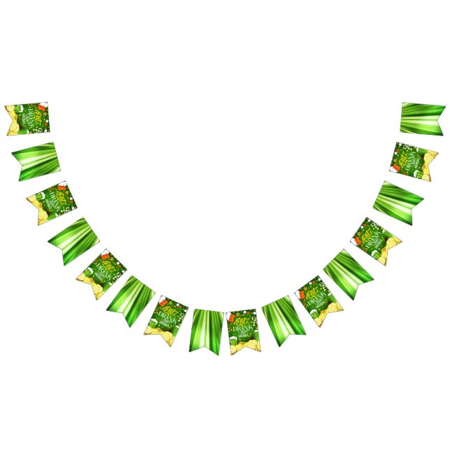 Ät Drink och Var irländsk buntbanderoll Vimplar (Alla)