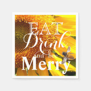 Ät dryck och binas Merry Pappersservett