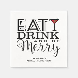 Ät, dryck och fyll i munnen, Julfest Pappersservett