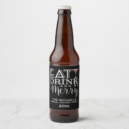 Ät, dryck och fyll på, Rand Ölflaska Etikett