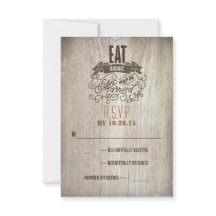 Ät dryck och gift bröllop OSA kort