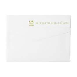 Ät, dryck och gift Guld Etikettband