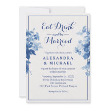 Ät dryck och gift modern blå Blommigt blomma