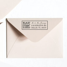 Ät, dryck och gift modern svart/vit Bröllop