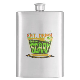 Ät dryck och läsk Halloween Pun Fickplunta