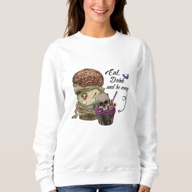 Ät dryck och läsk t shirt (Framsida)