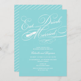 Ät dryck och präglad repetitionsmiddag Inbjudan