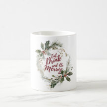 Ät, dryck och Var God jul Mugg