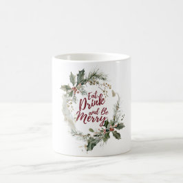 Ät, dryck och Var God jul Mugg