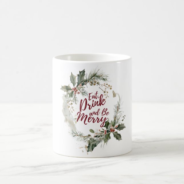 Ät, dryck och Var God jul Mugg (Center)