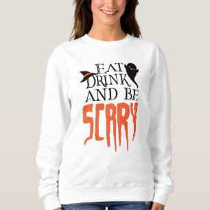 Ät dryck och var Scary Funny Halloween Satta T Shirt