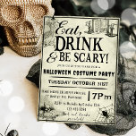 Ät dryck och var scary Halloween fest inbjudningar<br><div class="desc">Ät dryck och var scary Halloween fest inbjudningar</div>