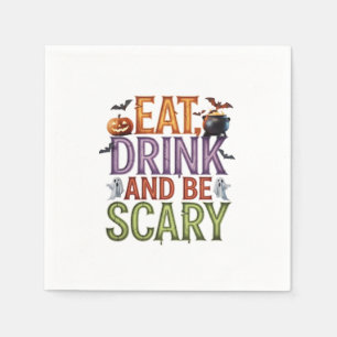 Ät dryck och var scary Halloween fest-taloky Desi Pappersservett