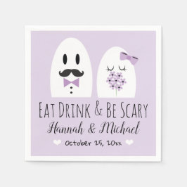 Ät dryck och var scary Napkins Ghost Bröllop Pappersservett