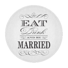 Ät dryck och vara gift Elegant bröllop