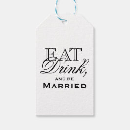 Ät, dryck och vara gift Personlig Bröllop Presentetikett